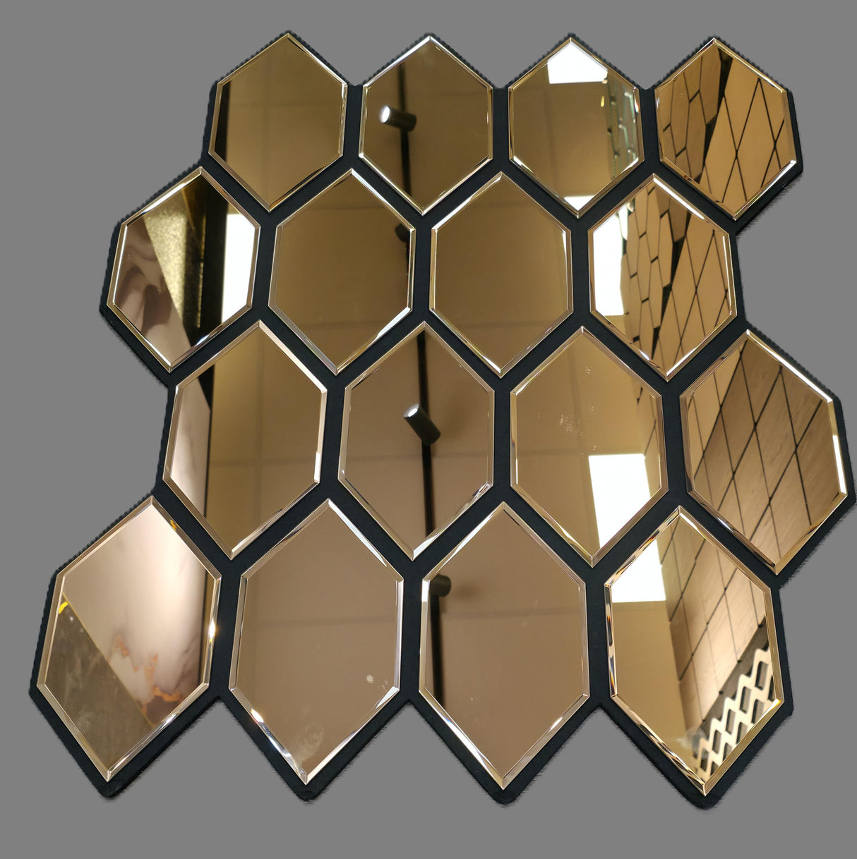 Spiegel Akoestische Panelen Goud 70 x 83 cm