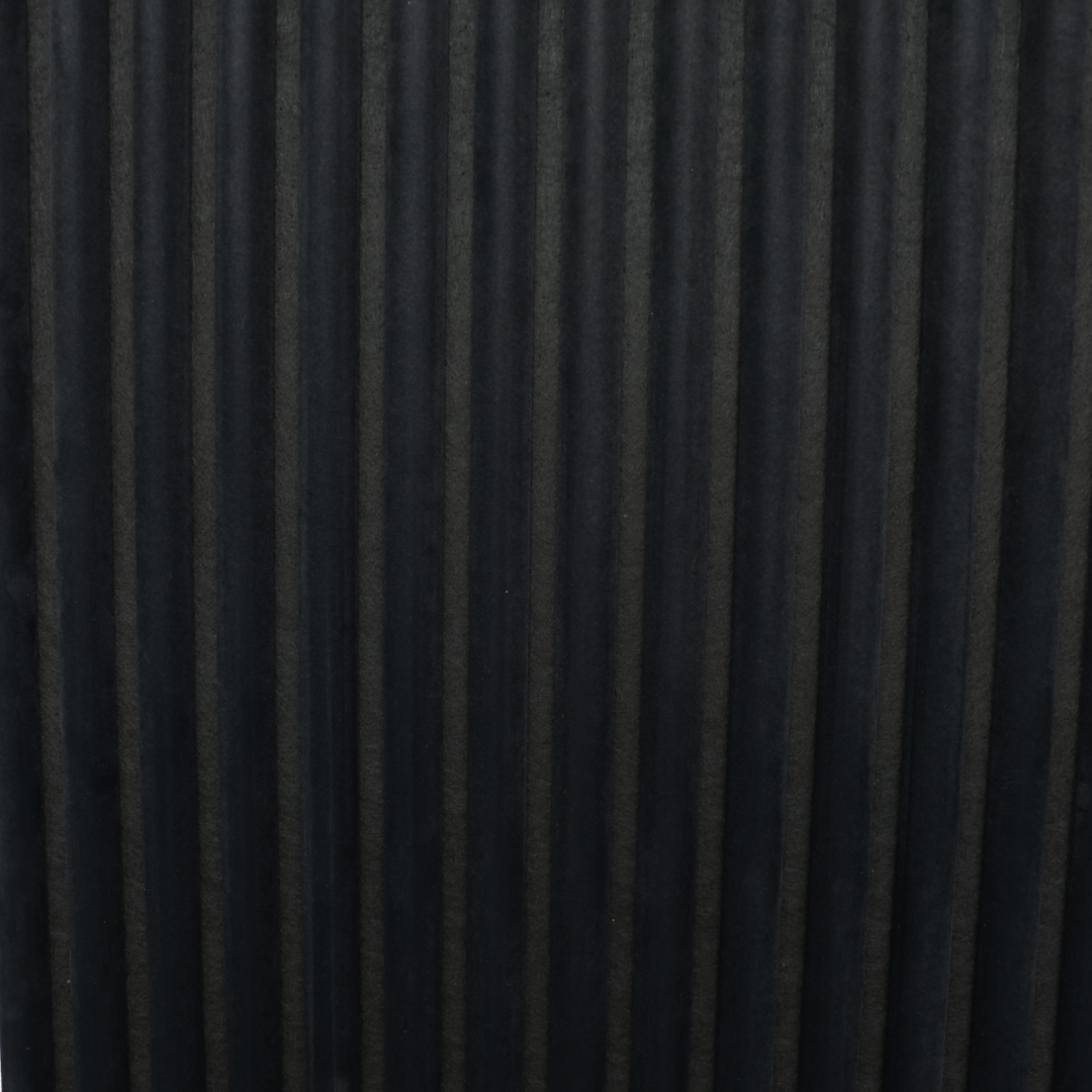 Suède Zwart – 270×60 cm (21 mm Dikte) | Akoestische Wandpanelen van Totaal Decor
