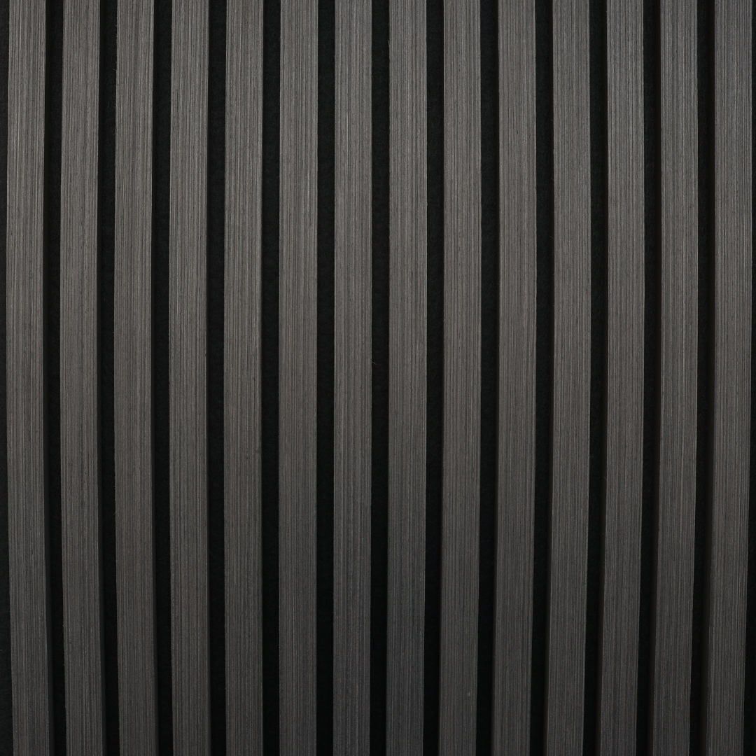 Oak Zwart – 270×60 cm (21 mm Dikte) | Akoestische Wandpanelen van Totaal Decor