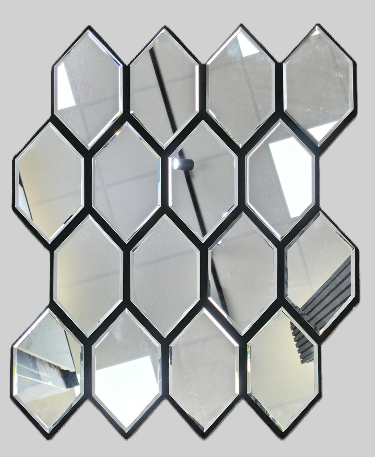 Spiegel Akoestische Panelen zilver 70 x 83 cm