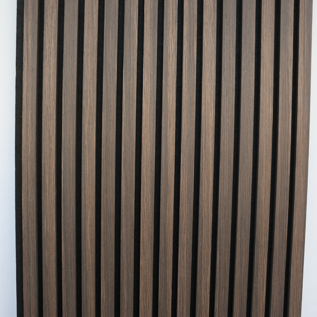 Smoky Walnoot Bruin – 270×60 cm (21 mm Dikte) | Akoestische Wandpanelen van Totaal Decor