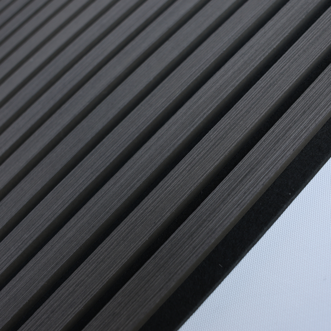 Oak Zwart – 270×60 cm (21 mm Dikte) | Akoestische Wandpanelen van Totaal Decor