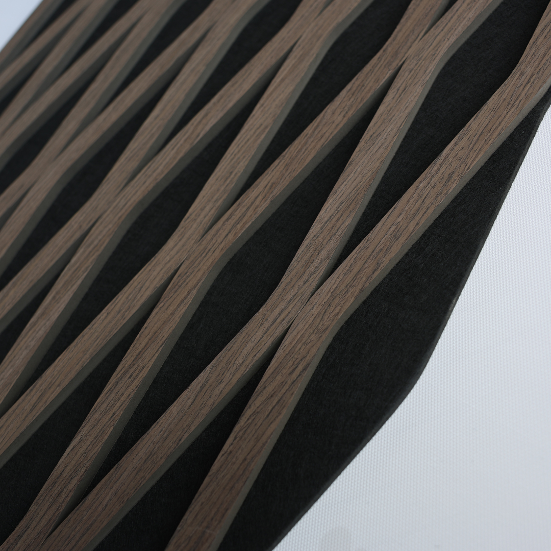 Diamant Walnoot – 270×60 cm (21 mm Dikte) | Akoestische Wandpanelen van Totaal Decor