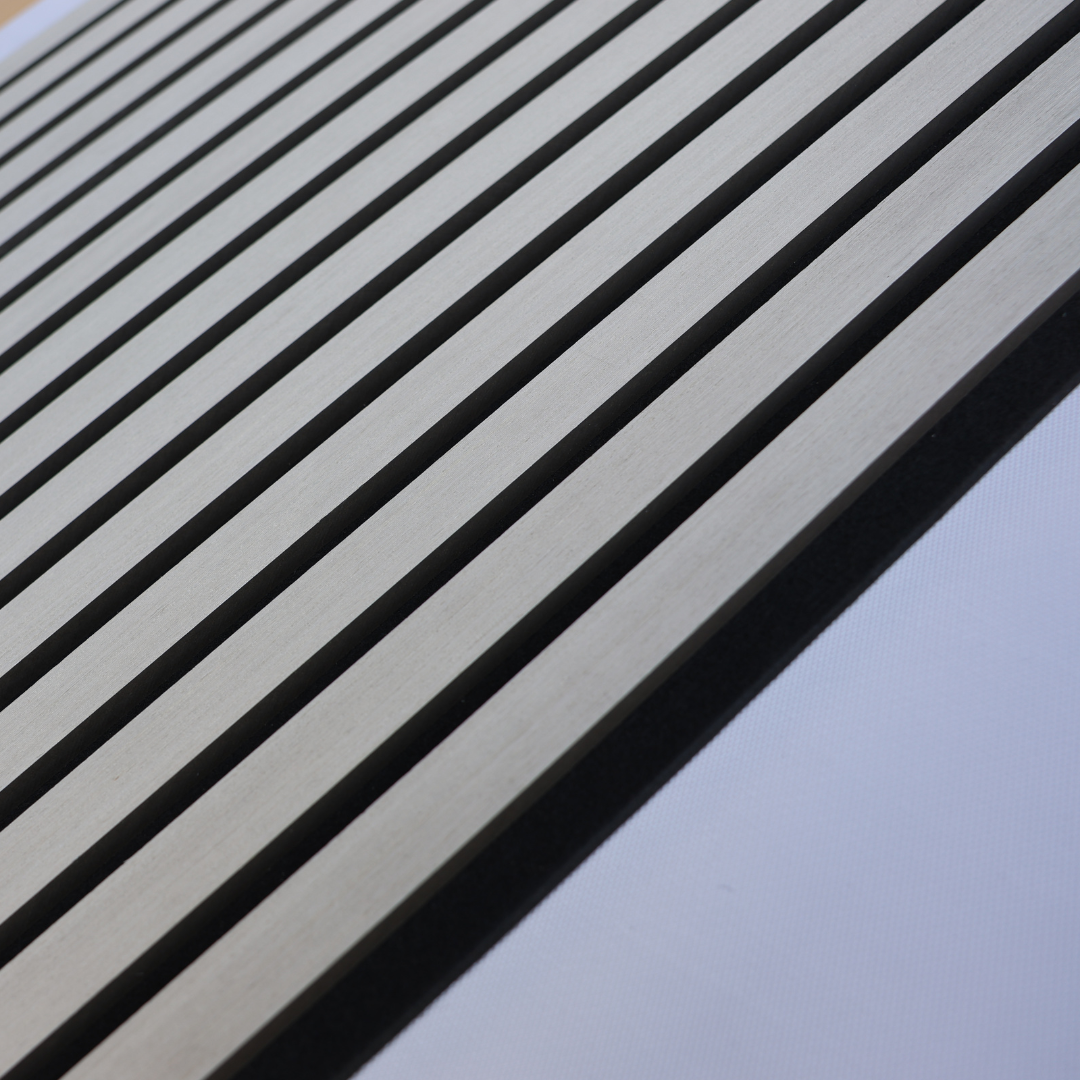 Eiken Grijs – 270×60 cm (21 mm Dikte) | Akoestische Wandpanelen van Totaal Decor