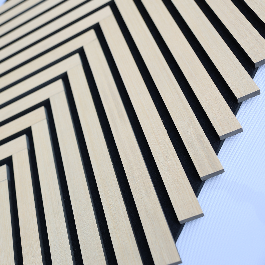 Oak Visgraat – 270×60 cm (21 mm Dikte) | Akoestische Wandpanelen van Totaal Decor