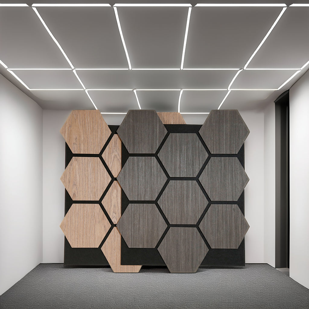 Hexagonaal Spiegel Wandpaneel 70 x 83 cm Aku : 320176