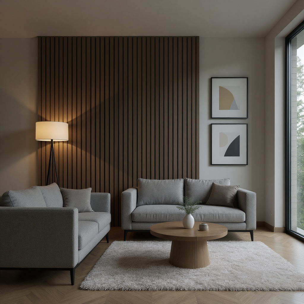 Honing Walnoot – 270×60 cm (21 mm Dikte) | Akoestische Wandpanelen van Totaal Decor