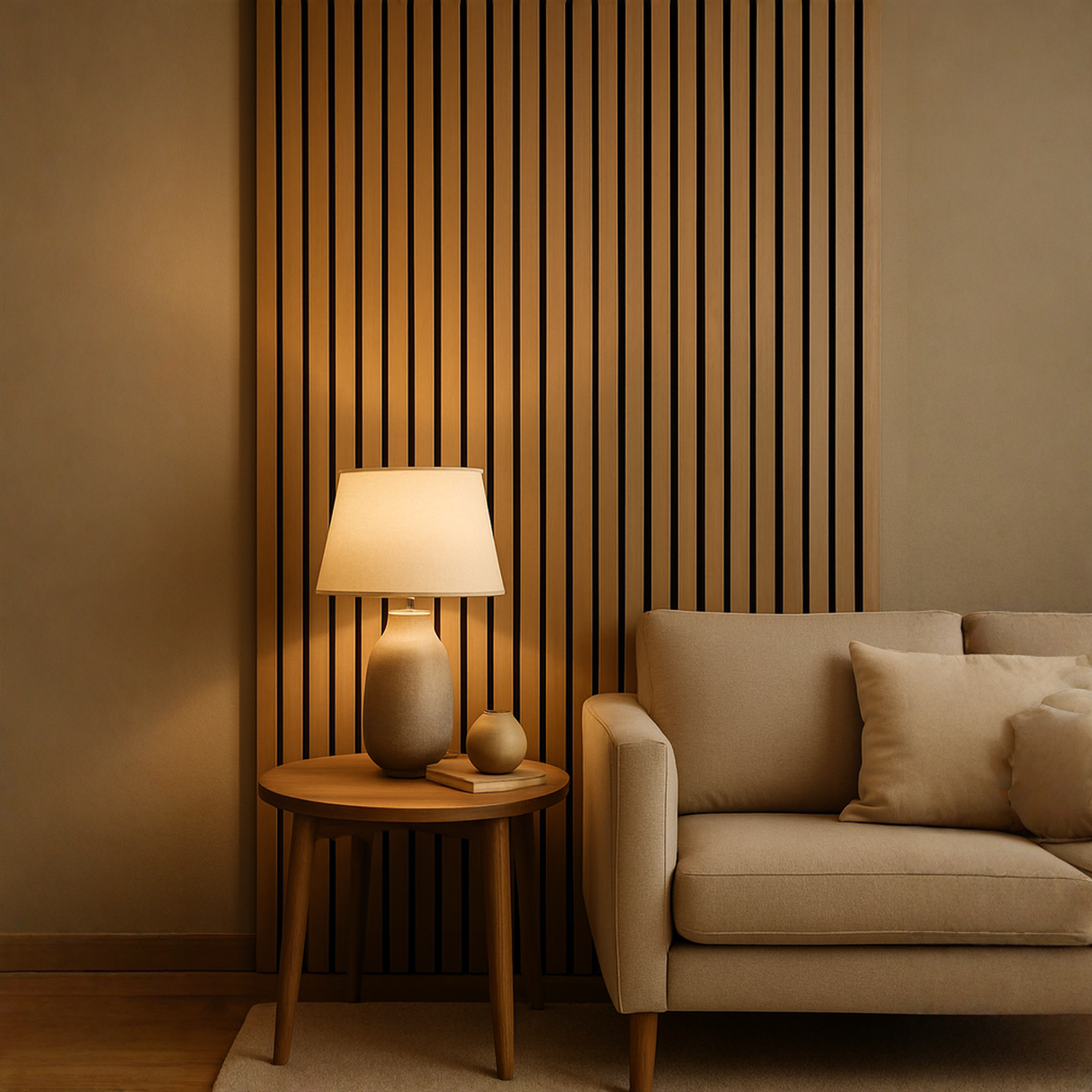 Eiken – 270×60 cm (21 mm Dikte) | Akoestische Wandpanelen van Totaal Decor