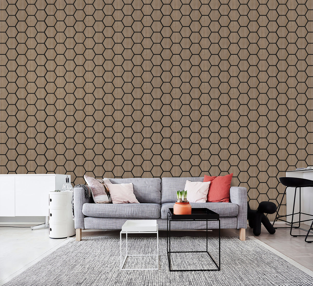 Hexagonale Akoestische Panelen – 80 x 60 cm Aku : 202-1C