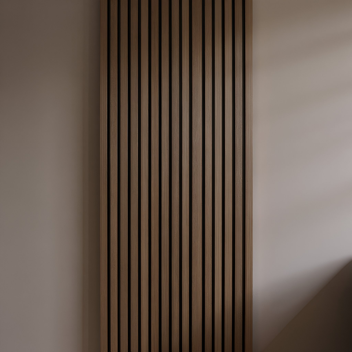 Walnoot Ebony – 270×60 cm (21 mm Dikte) | Akoestische Wandpanelen