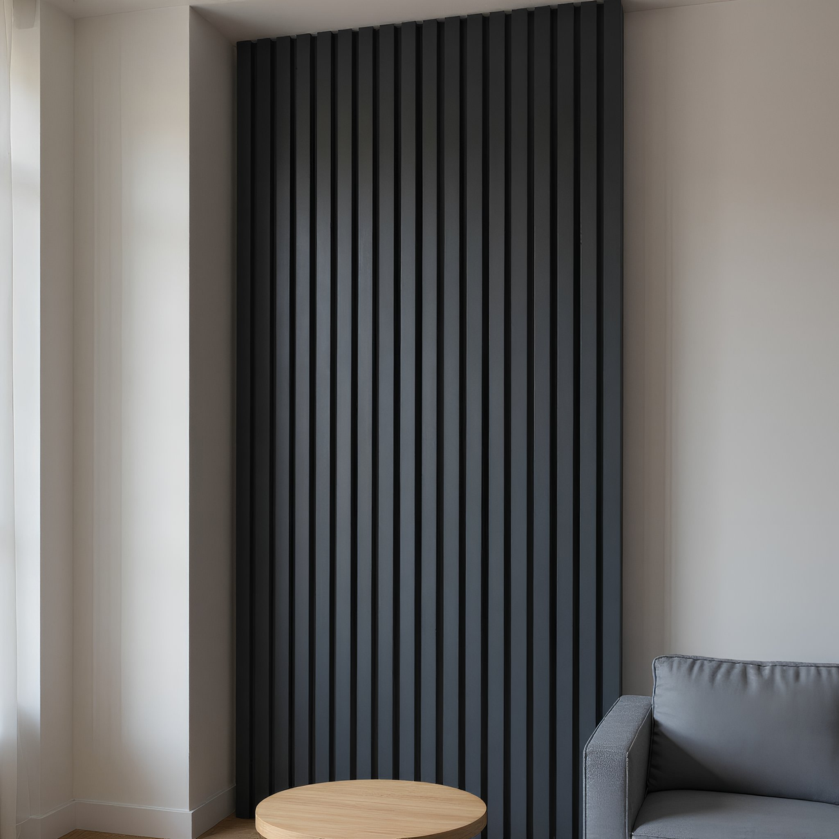 Eiken Zilver – 270×60 cm (21 mm Dikte) | Akoestische Wandpanelen van Totaal Decor