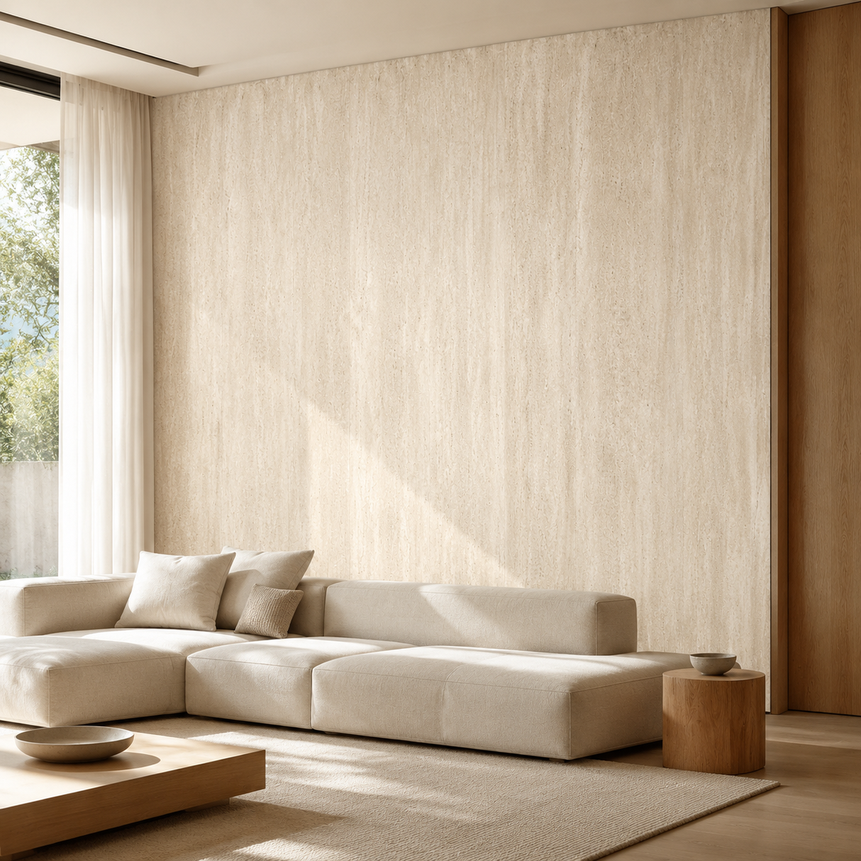 Beige Stone SPC-wandpanelen 109