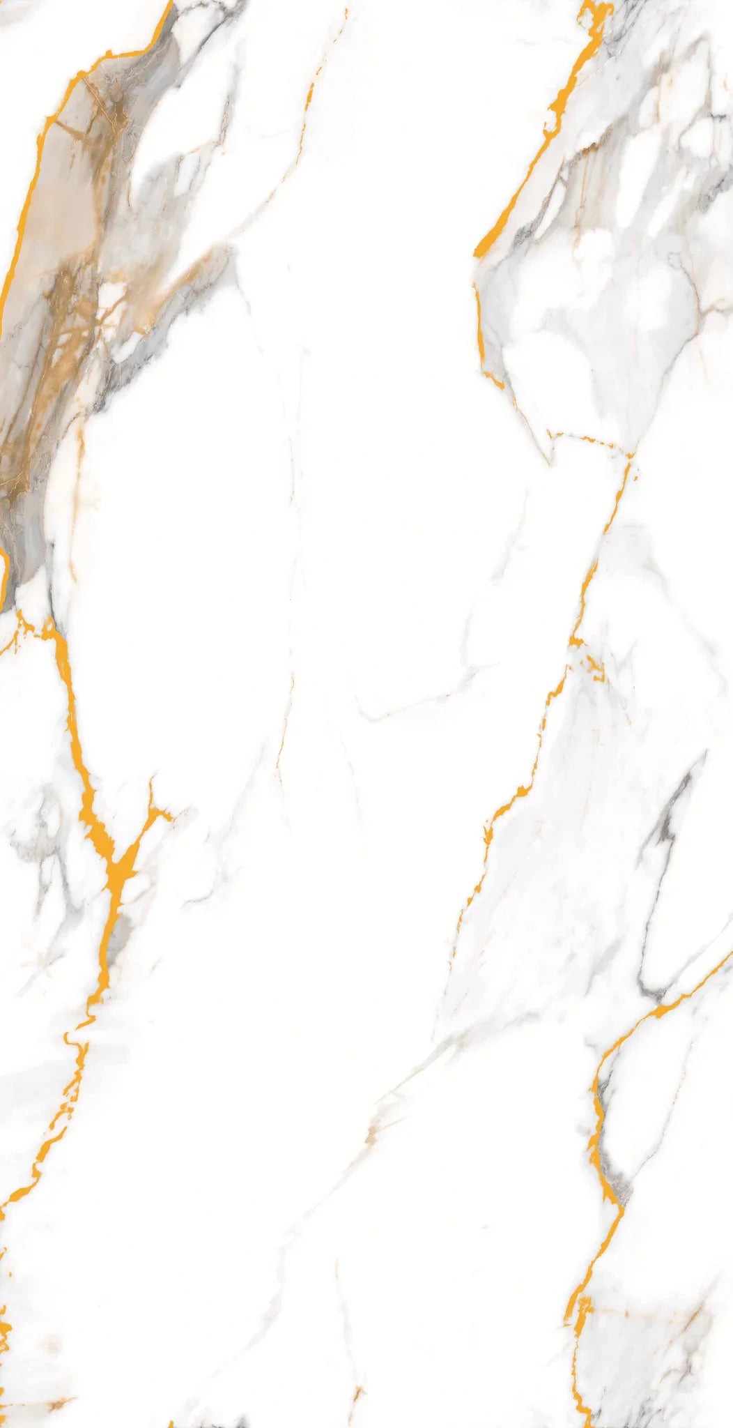 Elegant white marble tile with gold veining for modern interior design