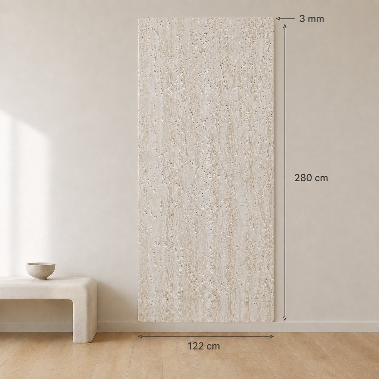 Embossed Beige Spc Wandpanelen 201