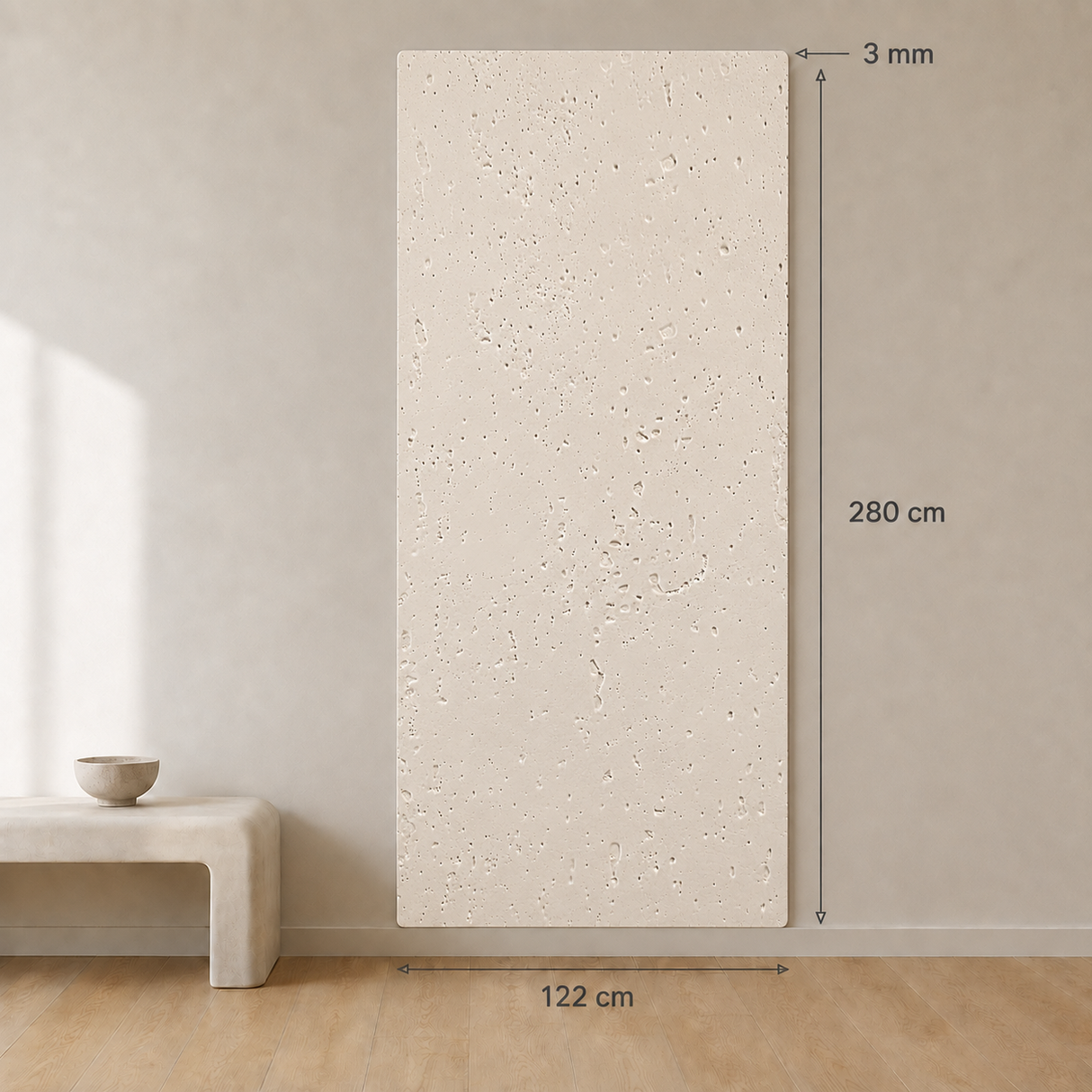 Embossed Soft Beige Spc wandpanelen 202
