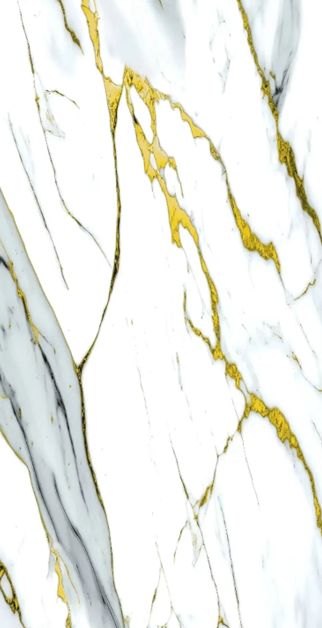 White marble panel with gold veining, ideal for modern wall decor and interior design accents.