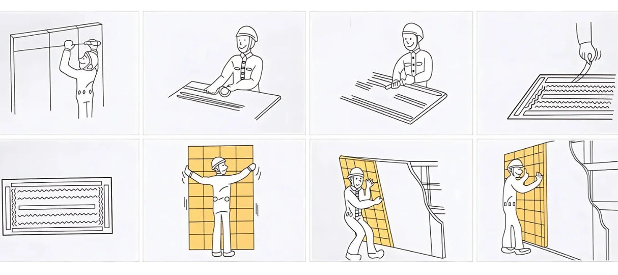 Step-by-step guide for installing acoustic wood and composite wall panels with WPC materials