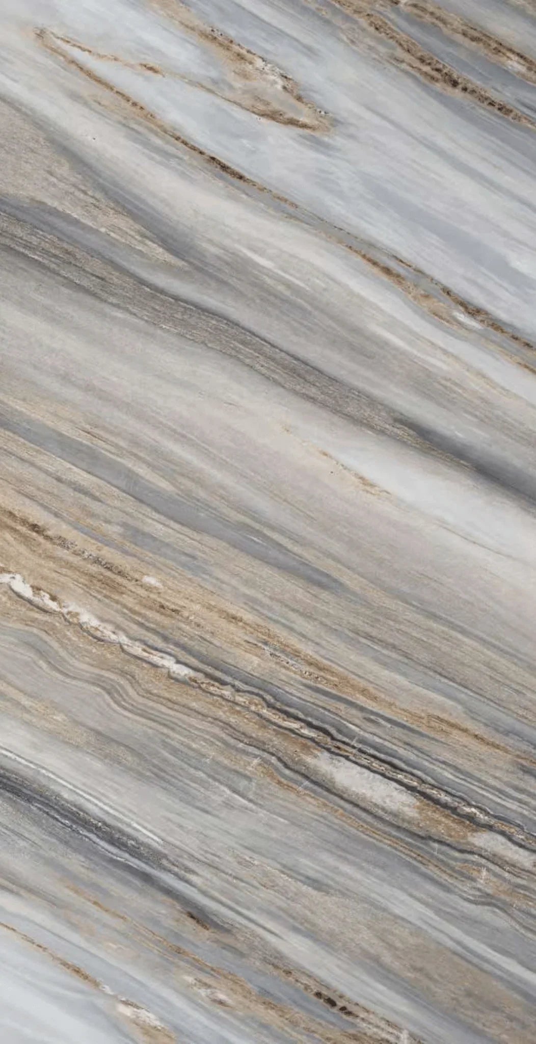 Grey and beige marble-patterned WPC wall panel with natural wood grain texture for modern interior decor