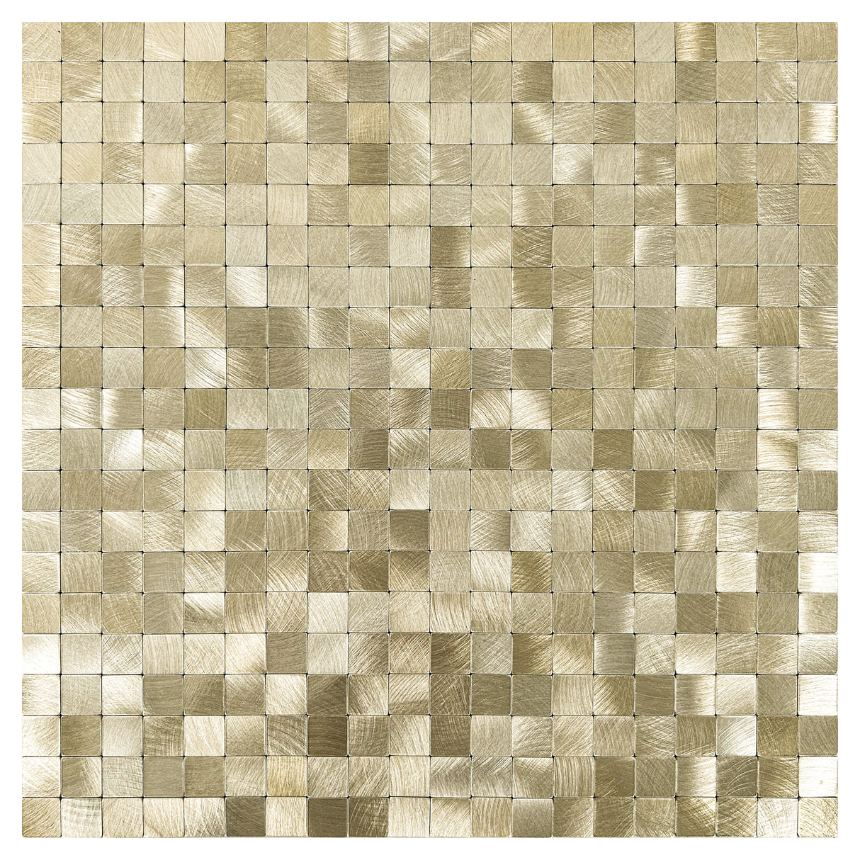Brushed Gold Mini | Zelfklevende Steenstrips van Totaal Decor