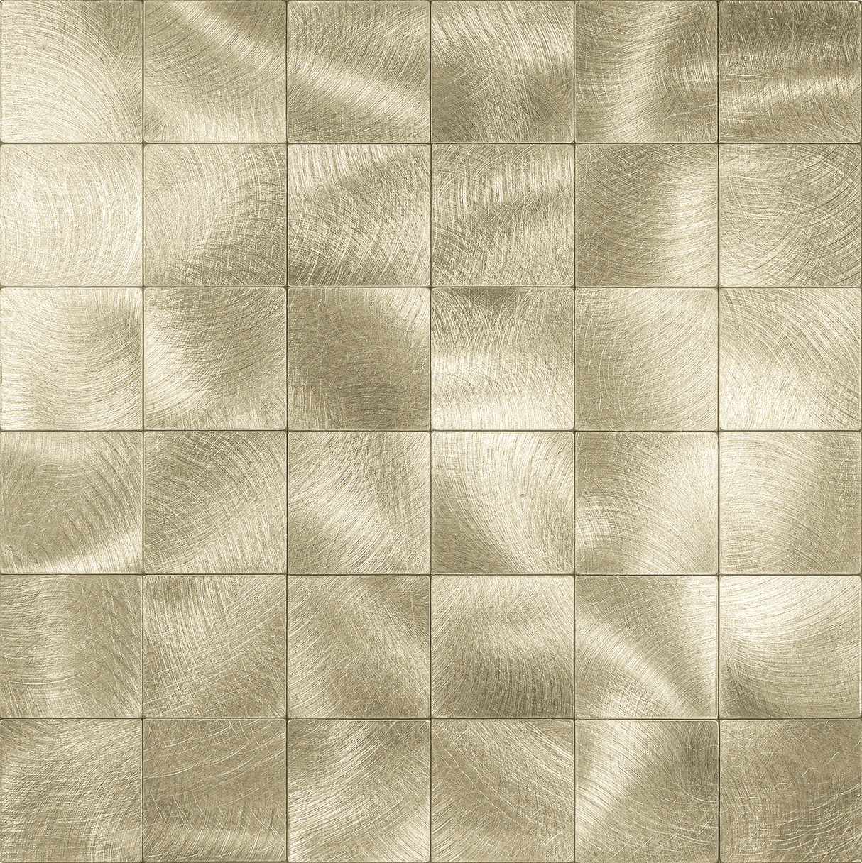 Brushed Gold Cubes | Zelfklevende Steenstrips van Totaal Decor