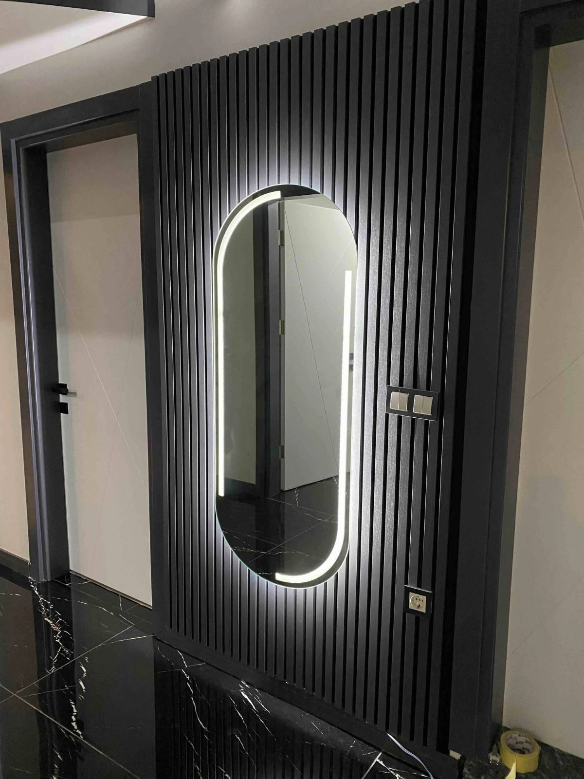 Suède Zwart – 270×60 cm (21 mm Dikte) | Akoestische Wandpanelen van Totaal Decor