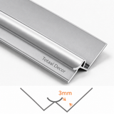 Binnenhoek Aluminium profiel (3 meter lang)