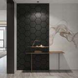 Hexagonaal Spiegel Wandpaneel  70 x 83 cm Aku : 320176