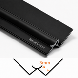 Binnenhoek Aluminium profiel (3 meter lang)