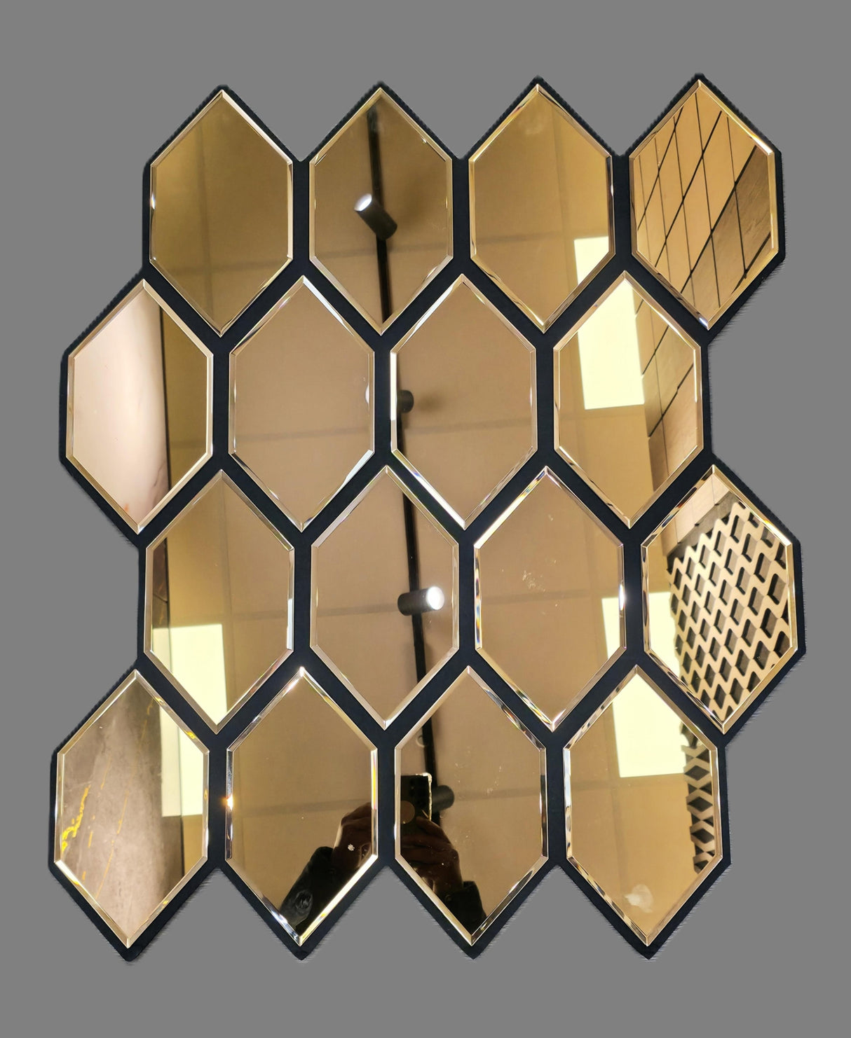 Spiegel Akoestische Panelen Goud 70 x 83 cm