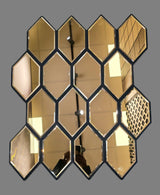 Spiegel Akoestische Panelen Goud 70 x 83 cm