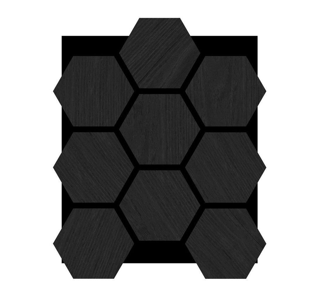 Hexagonaal Spiegel Wandpaneel  70 x 83 cm Aku : 320176