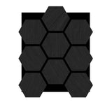 Hexagonaal Spiegel Wandpaneel  70 x 83 cm Aku : 320176