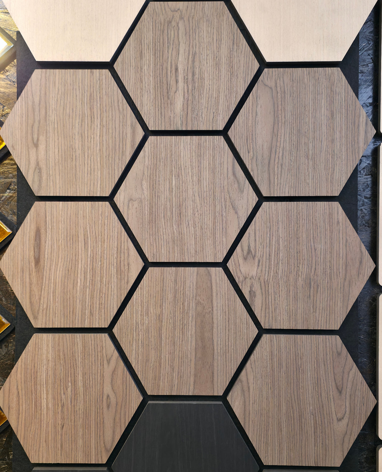 Hexagonale Akoestische Panelen – 80 x 60 cm  Aku : 202-1C