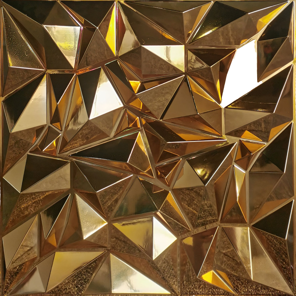 3D Wandpaneel Diamond Gold