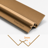 Binnenhoek Aluminium profiel (3 meter lang)
