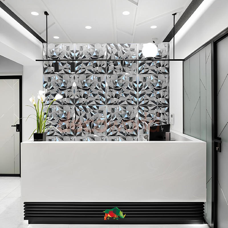 3D Wandpaneel Diamond Silver / TD 04