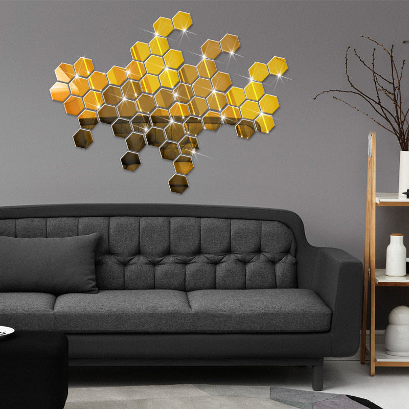 Spiegel Akoestische Panelen Goud 70 x 83 cm