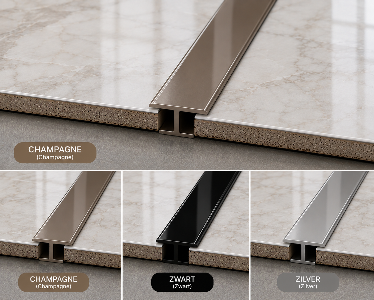 Tussenprofiel Aluminium (3 meter)