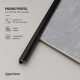 Eindprofiel Aluminium (3 meter)