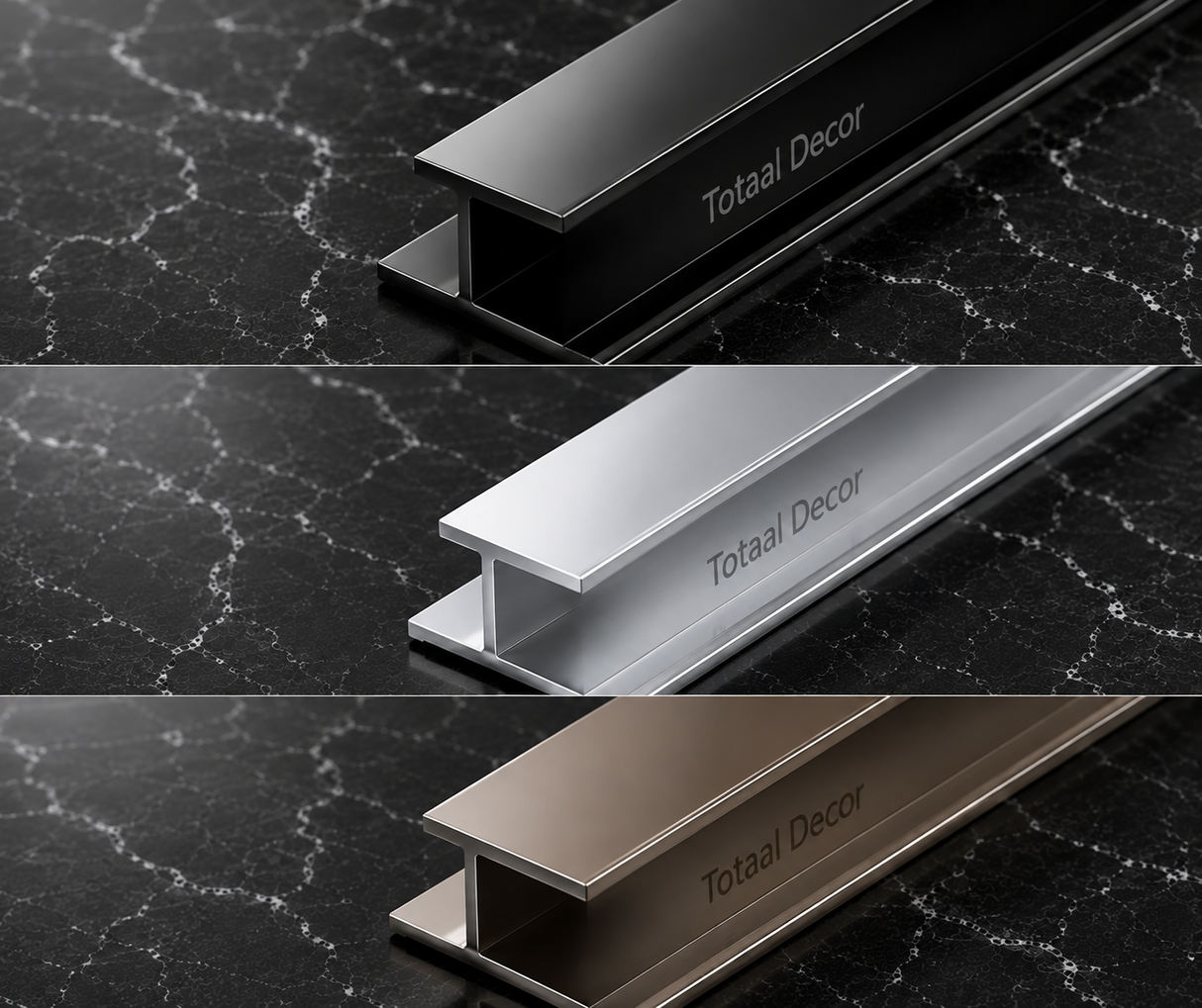 Tussenprofiel Aluminium (3 meter)