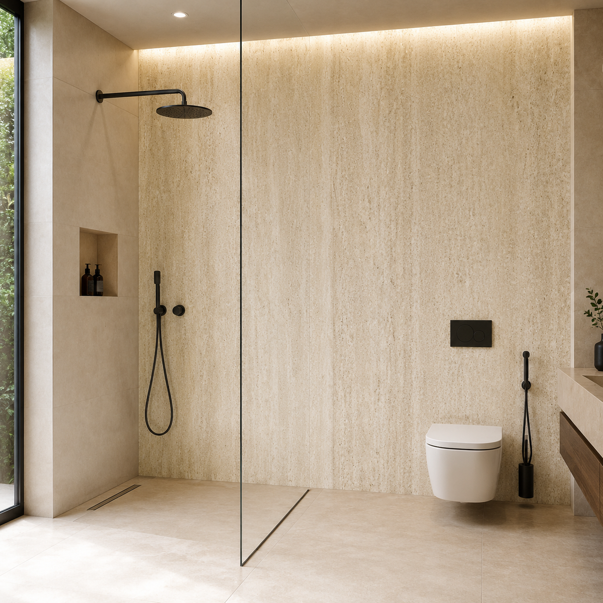 Beige Stone SPC-wandpanelen 109