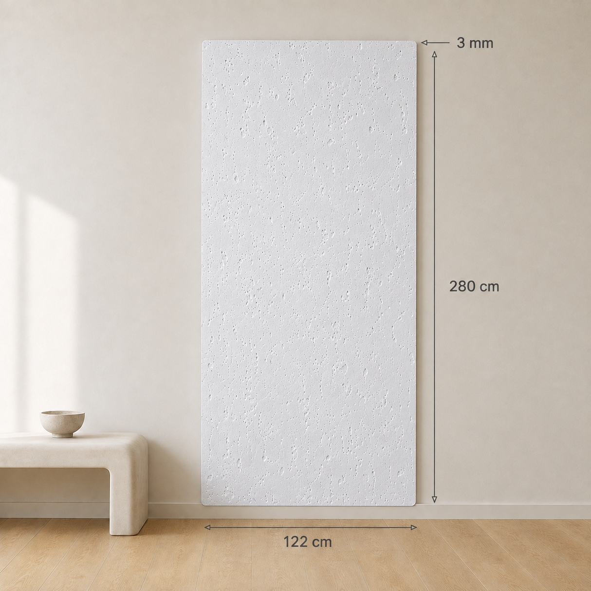 Embossed White Spc wandpanelen 204