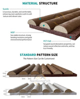 Suède Lichtbruin – 270×60 cm (21 mm Dikte) | Akoestische Wandpanelen van Totaal Decor