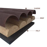 Suède Lichtbruin – 270×60 cm (21 mm Dikte) | Akoestische Wandpanelen van Totaal Decor