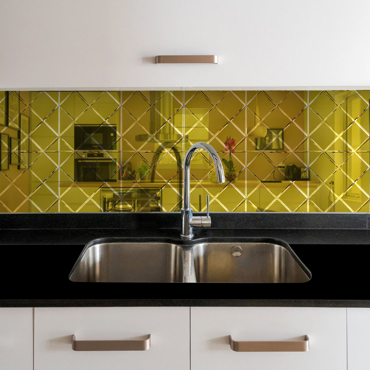Diamond Gold Mirror