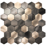 Brushed Metallic Hexagonal