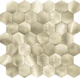 Brushed Gold Hexagonal