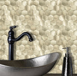 Brushed Gold Hexagonal