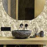Brushed Gold Hexagonal
