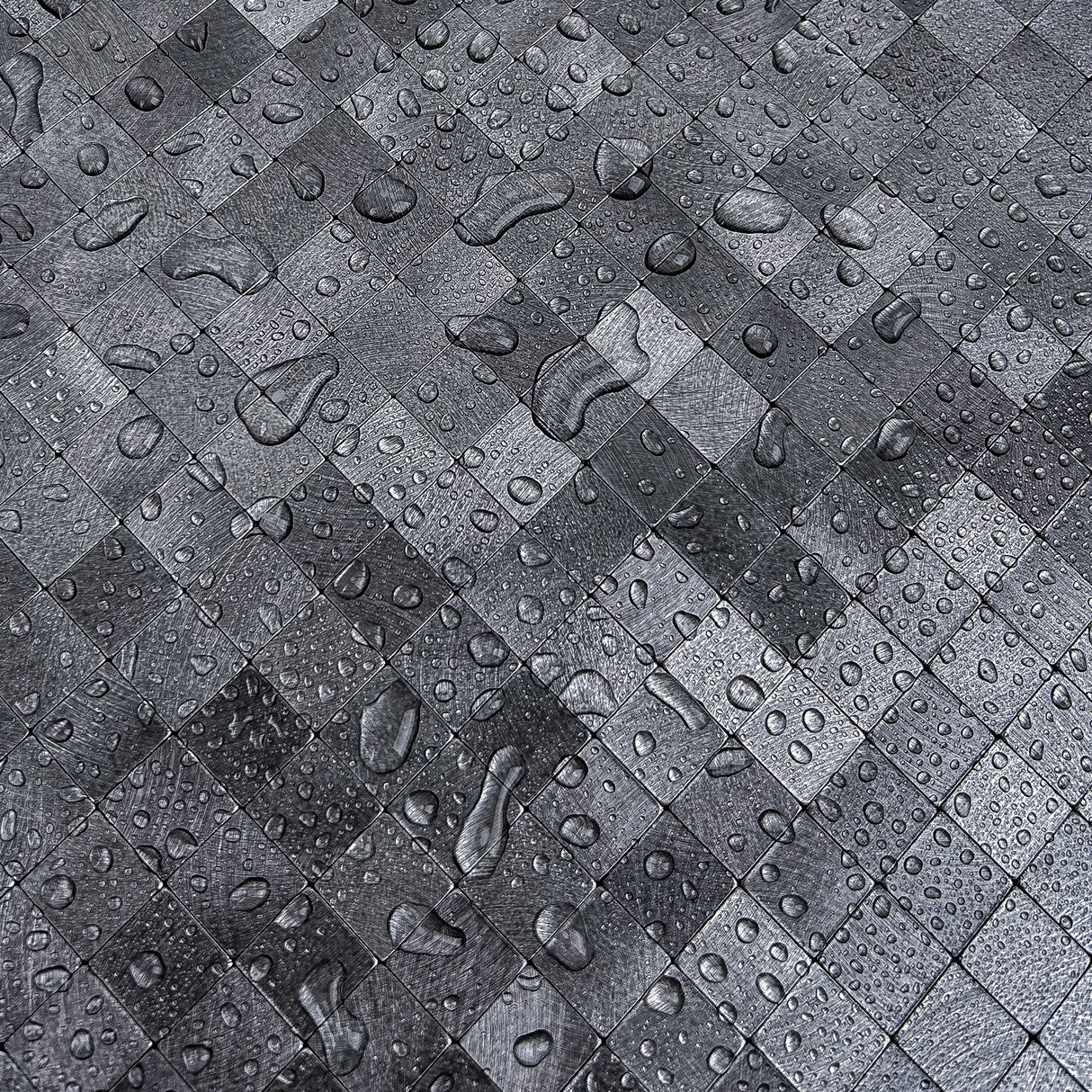 Brushed Silver Mosaic